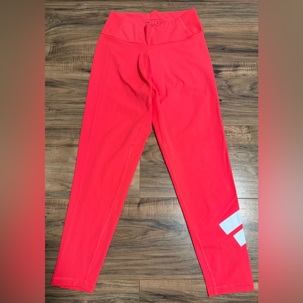 adidas Originals Kids Bright Pink Leggings with White Stripes